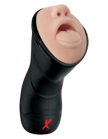 Мастурбатор-ротик с вибрацией PDX ELITE Deep Throat Vibrating Stroker — Твой Каприз