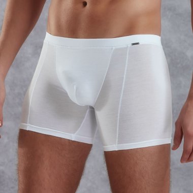 Белые боксеры DOREANSE удлиненные полупрозрачные — Твой Каприз