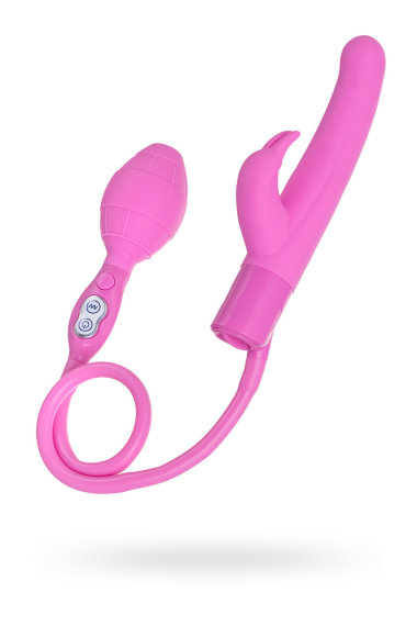 Надувной вибратор с клиторальным стимулятором Seven Creations — Твой Каприз