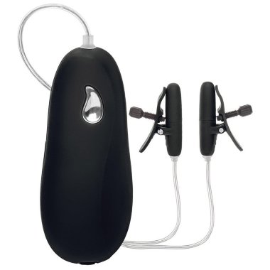 Зажимы на соски Heated Nipple Teasers с нагревательным эффектом с вибрацией черные — Твой Каприз