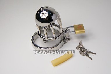 Мужской пояс целомудрия с уретральным катетером — Твой Каприз