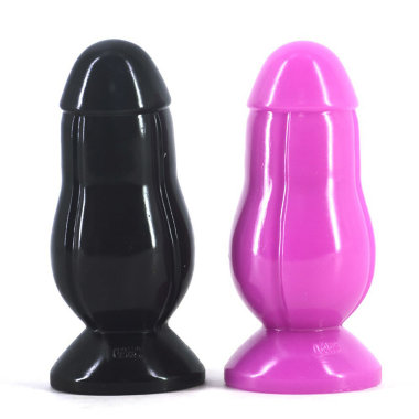 Огромная анальная пробка с продольными желобками — Твой Каприз