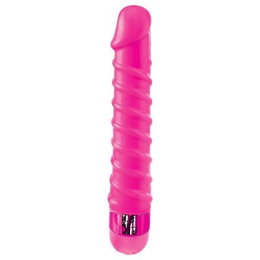 Вибромассажер с винтовыми ребрышками Candy Twirl Massager — Твой Каприз
