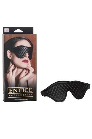 Закрытая маска на глаза Entice Blackout Eyemask — Твой Каприз