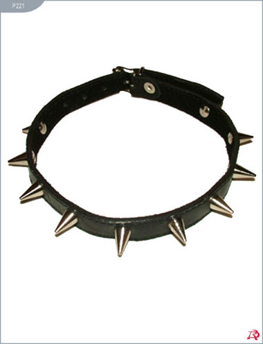 Ошейник узкий с шипами 1,5 см — Твой Каприз