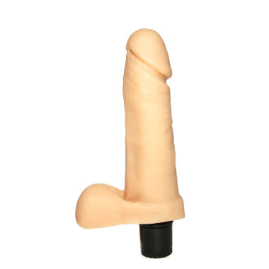 Вибратор с мошонкой №4 длина 16,7 см — Твой Каприз