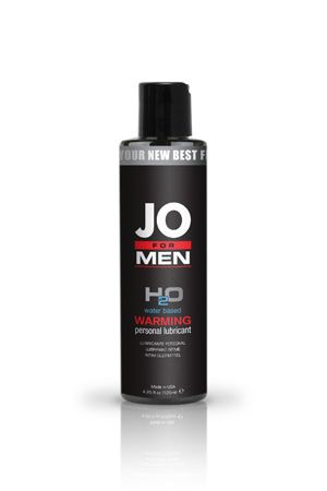 Мужской согревающий любрикант на водной основе JO for Men H2o Warm 125 мл. фото 1 — Твой Каприз