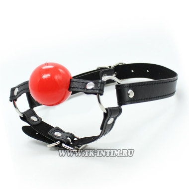 Кляп шар с фиксацией за подбородок 4 см — Твой Каприз