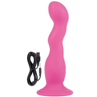 Перезаряжаемый вибромассажер Rechargeable Love Rider Wireless “G” из силикона , розовый — Твой Каприз