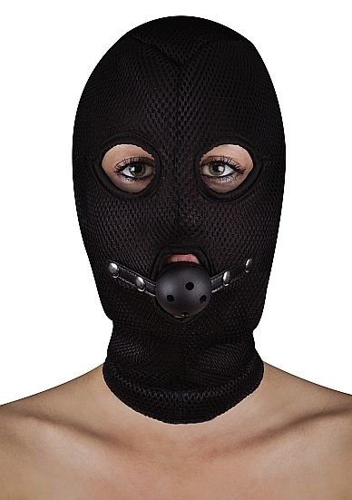 Маска с кляпом Extreme Mesh Balaclavea with Open Ball Gag фото 1 — Твой Каприз