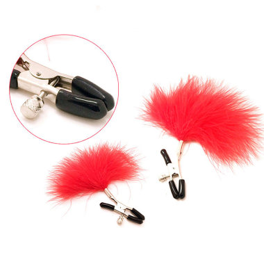 Сосковые зажимы с пухом — Твой Каприз