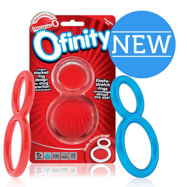 Красное двухпетельное кольцо OFINITY фото 1 — Твой Каприз