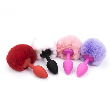 Пробка в попку с кроличьим хвостиком — Твой Каприз