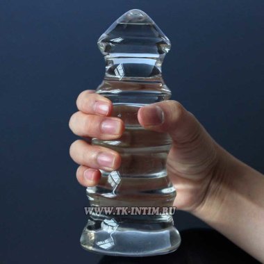 Стеклянная анальная пирамида для фистинга — Твой Каприз
