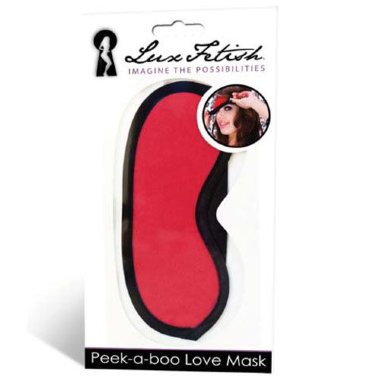 Маска красная на глаза PEEK-A-BOO LOVE MASK — Твой Каприз