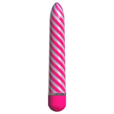 Сексуальный полосатый вибро-жезл Classix Sweet Swirl Vibrator — Твой Каприз