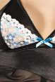 Прозрачная сорочка с атласным лифом CAROLINE фото 2 — Твой Каприз