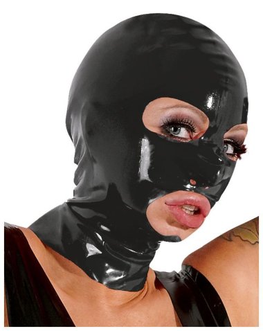 Маска на голову с отверстиями для рта и глаз из латекса Latex Mask — Твой Каприз