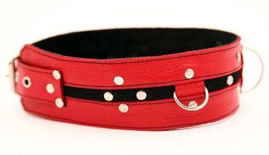Ошейник красный с черным — Твой Каприз