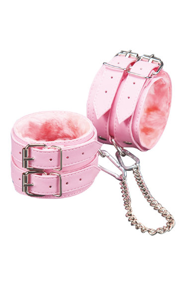 Оковы с меховой подкладкой соединенные цепочкой SITABELLA BDSM — Твой Каприз
