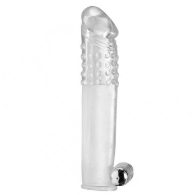 Прозрачная насадка с массажными точками и вибрацией SIZE MATTERS — Твой Каприз