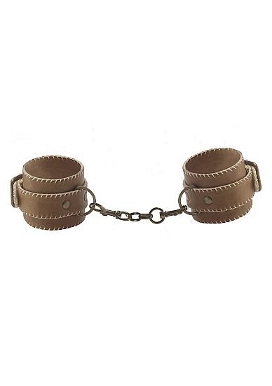 Кожаные наручники OUCH! Brown фото 1 — Твой Каприз