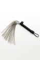 Плетка многохвостная Satin Flogger серебристая фото 1 — Твой Каприз