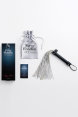 Плетка многохвостная Satin Flogger серебристая фото 2 — Твой Каприз