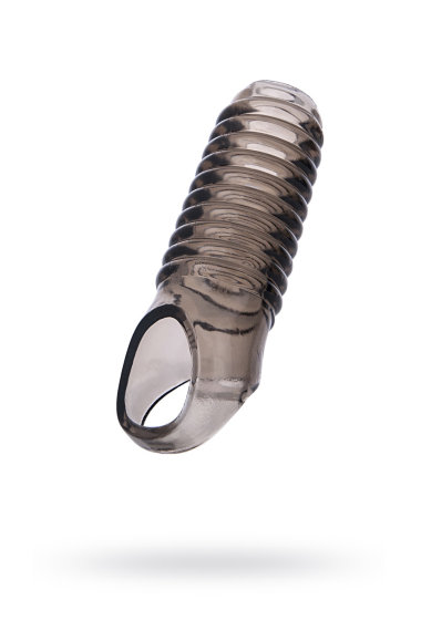Дымчатая насадка с рёбрышками и подхватом мошонки — Твой Каприз