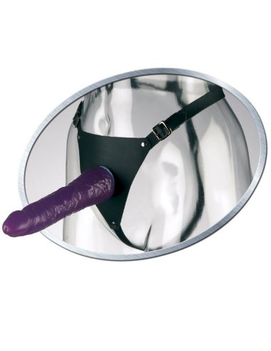 Страпон с трусиками Leather Strap On Satisfy-Her — Твой Каприз