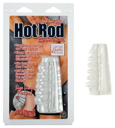 Увеличивающая насадка на пенис Bigger And Better Hot Rod Enhancer - Smoke — Твой Каприз