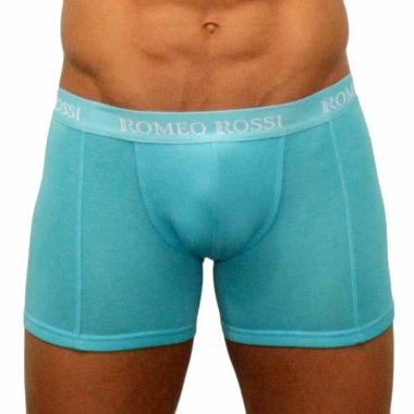 Трусы мужские удлиненные боксеры цвета бирюза — Твой Каприз