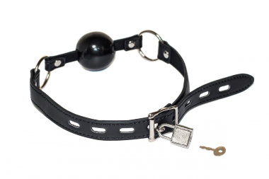 Кляп с ремешком на замке Party Hard Sequin — Твой Каприз