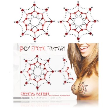 Пэстисы из черно-красных кристаллов SPIDER — Твой Каприз