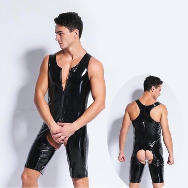 Мужское боди комбинезон с открытой промежностью — Твой Каприз