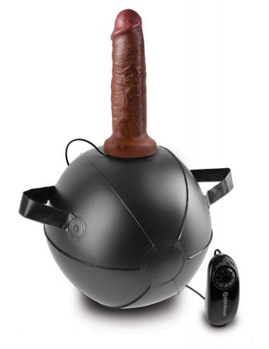 Секс мяч с вибромассажером и съемной насадкой Vibrating Mini Sex Ball — Твой Каприз