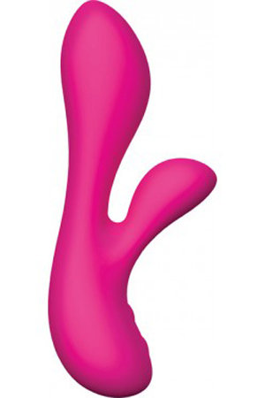 Перезаряжаемый вибромассажер The Silver Swan со стимулятором клитора розовый — Твой Каприз