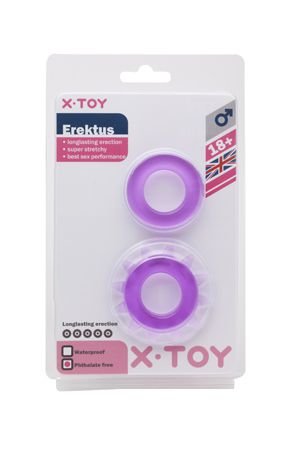 Набор эрекционных колец Erektus II фиолетовый — Твой Каприз