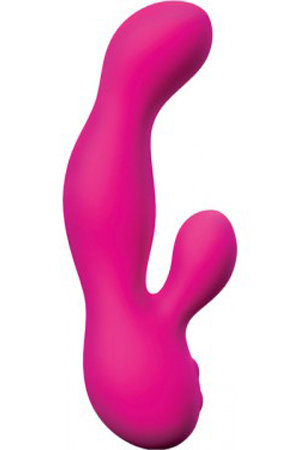 Перезаряжаемый вибромассажер The Swan Princess со стимулятором клитора розовый — Твой Каприз