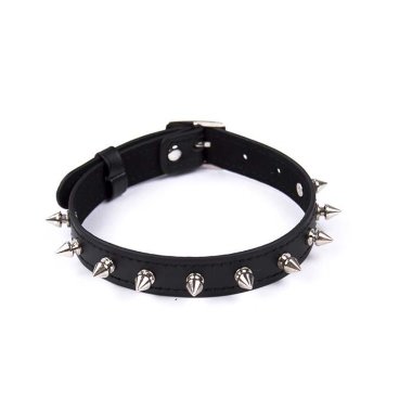 Тонкий эротический ошейник с шипами — Твой Каприз