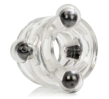 Двойное эрекционное кольцо Magnetic Power Ring  с магнитами прозрачное — Твой Каприз