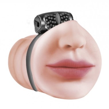 Мастурбатор ротик с виброкольцом Satisfaction Beloved — Твой Каприз