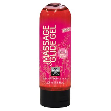 Массажное масло Massage Glide Gel с клубничным ароматом — Твой Каприз