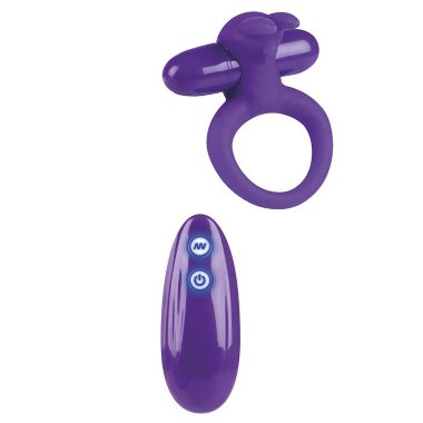 Силиконовое эрекционное виброкольцо с радиоуправлением ADELLE — Твой Каприз