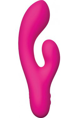 Перезаряжаемый вибромассажер The Whooper Swan со стимулятором клитора розовый — Твой Каприз