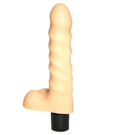 Вибратор реалистик с рёбрышками № 25 — Твой Каприз