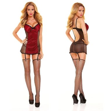 Сорочка с красной вставкой — Твой Каприз