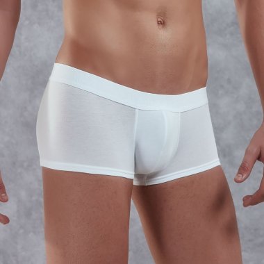 Белые боксеры DOREANSE укороченные полупрозрачные — Твой Каприз