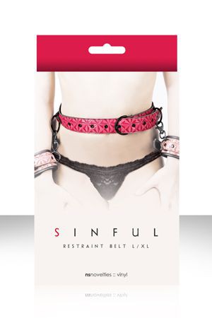 Ремень на пояс Sinful Restraint Belt Large розовый фото 1 — Твой Каприз