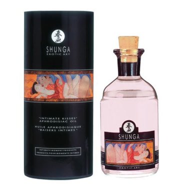 Согревающее масло для поцелуев Shunga Intimate kisses Ванильный фетиш 100 мл — Твой Каприз